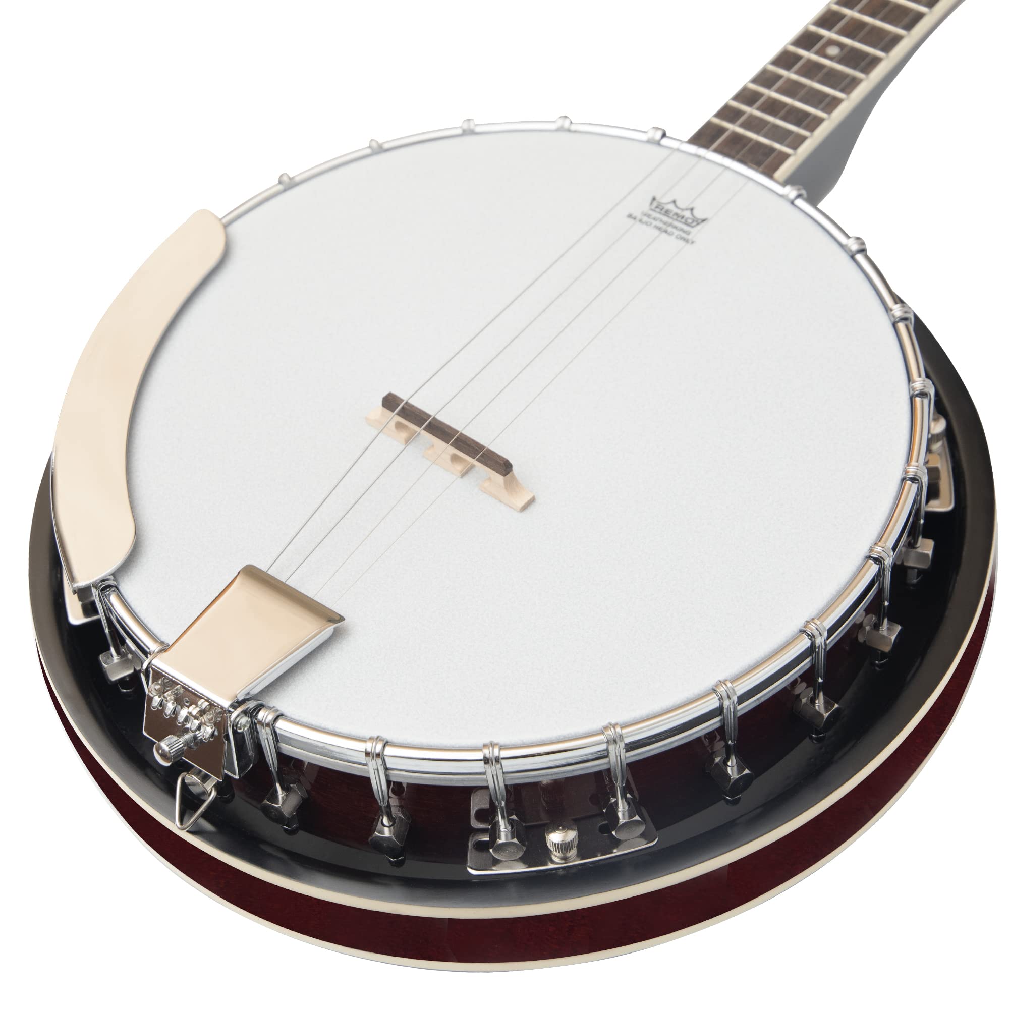 4-Saiten-Banjo mit fester Rückseite, 17 Bünde, 4-saitiger Tenor-Banjo, kurze Mensur