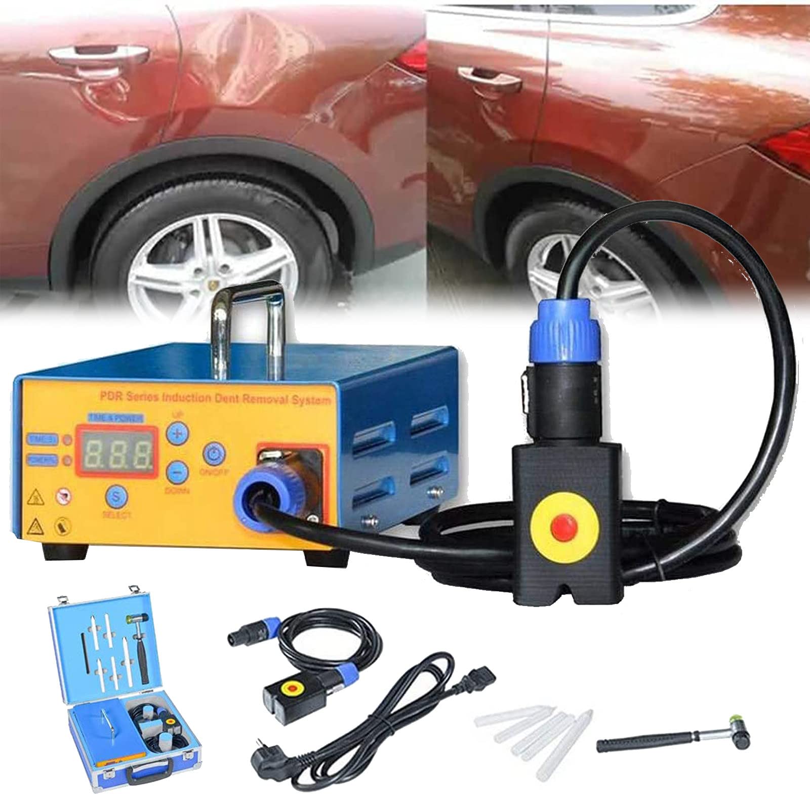 1380W Auto Naprawa wgnieceń Hotbox Naprawa Narzędzie do usuwania wgnieceń Auto Paintless ściągacz wgnieceń, Auto Paintless Naprawa wgnieceń Narzędzie ręczne