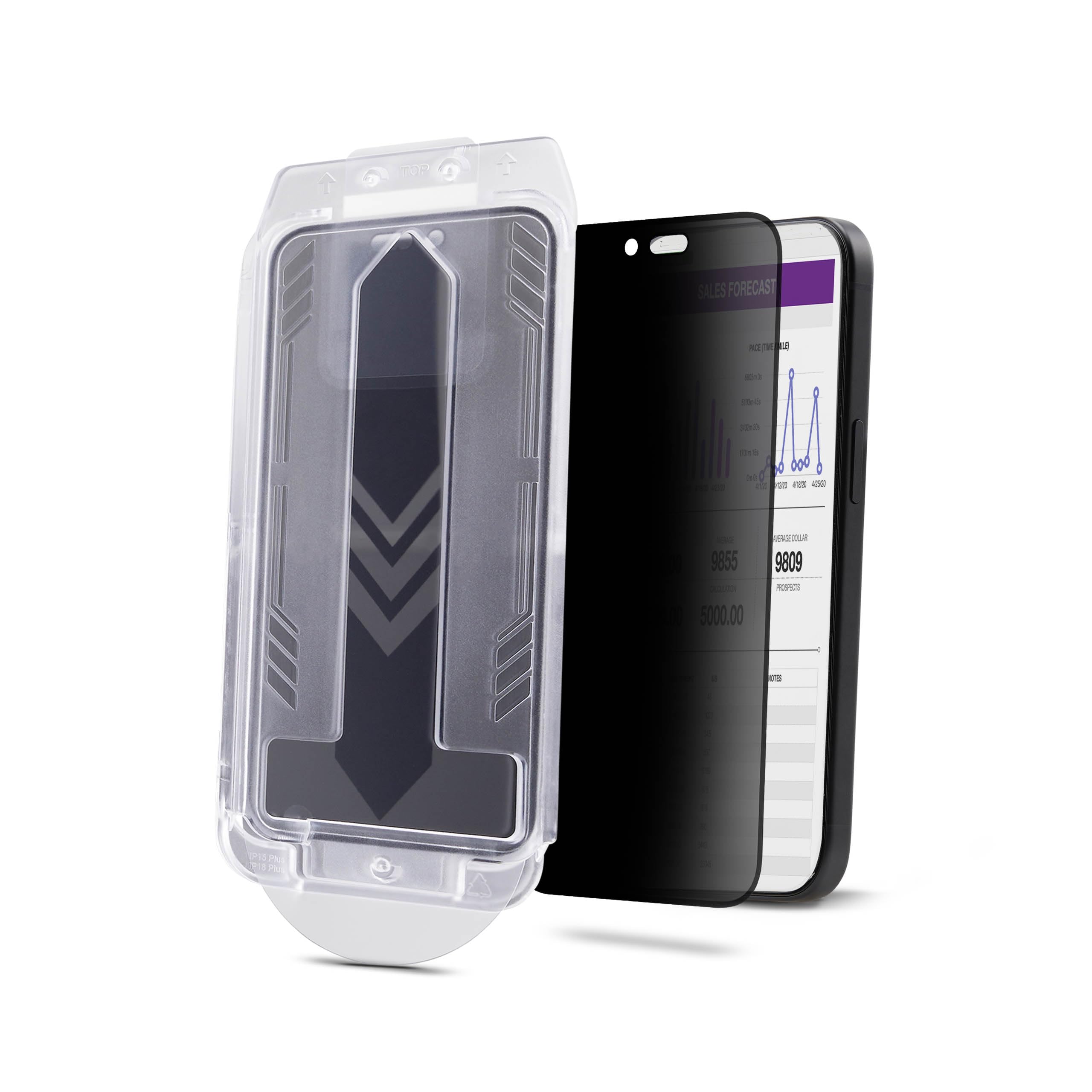 StarTech Filtro Privacy a 4 Direzioni per iPhone 16 PRO, Vetro Temperato | Formato Verticale e Orizzontale, Protezione Anti-Spia, Compatibile Touch Screen