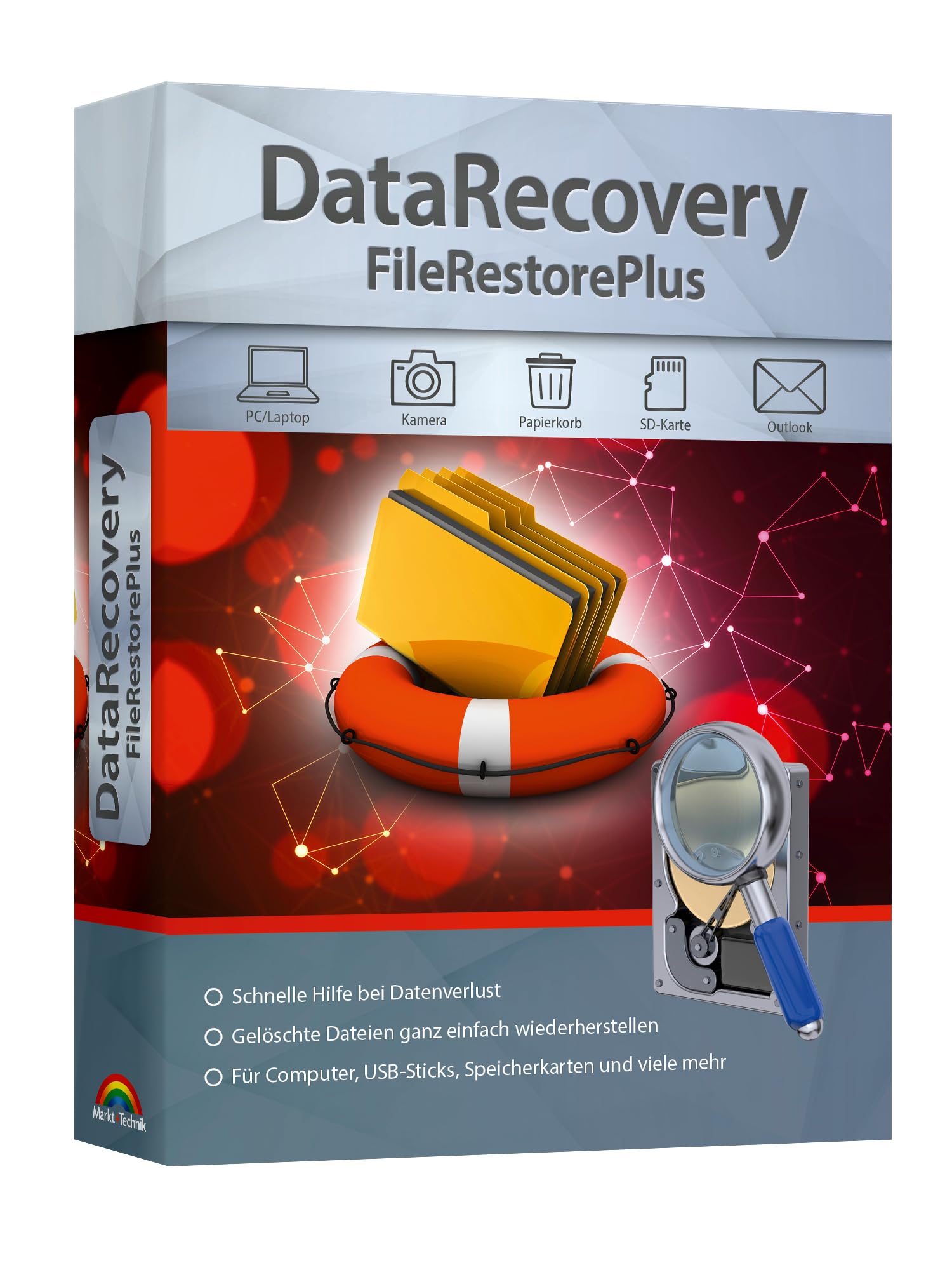 DataRecovery - Vollständige Wiederherstellung von über 550 Dateiformaten