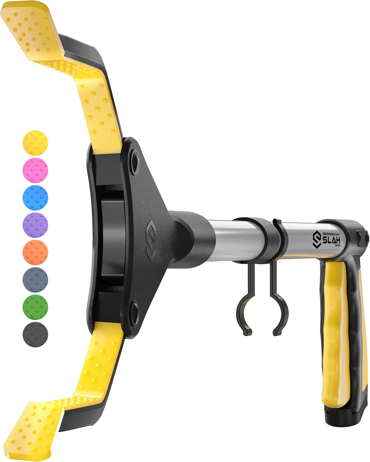 SLAH 32inches Litter Pickers, Grabber Stick, Helping hand Grabbers for Disabled, Litter Pickers for Adults Foldable Rotating 360 Degree Reaching Aids (Yellow, 81cm)