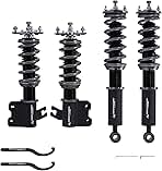 maXpeedingrods Coilover for Nissan S13 240SX 1989-1994, 24 Levels Damper Adjustable Coilovers Suspension Kit, Height Adjustable Shock Absorber Struts, Lowering Kit, T7 Upgrade Racing Series