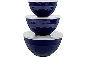 TP Blue Mixing Bowls: Nesting and Lidded for Effortless Meal Prep