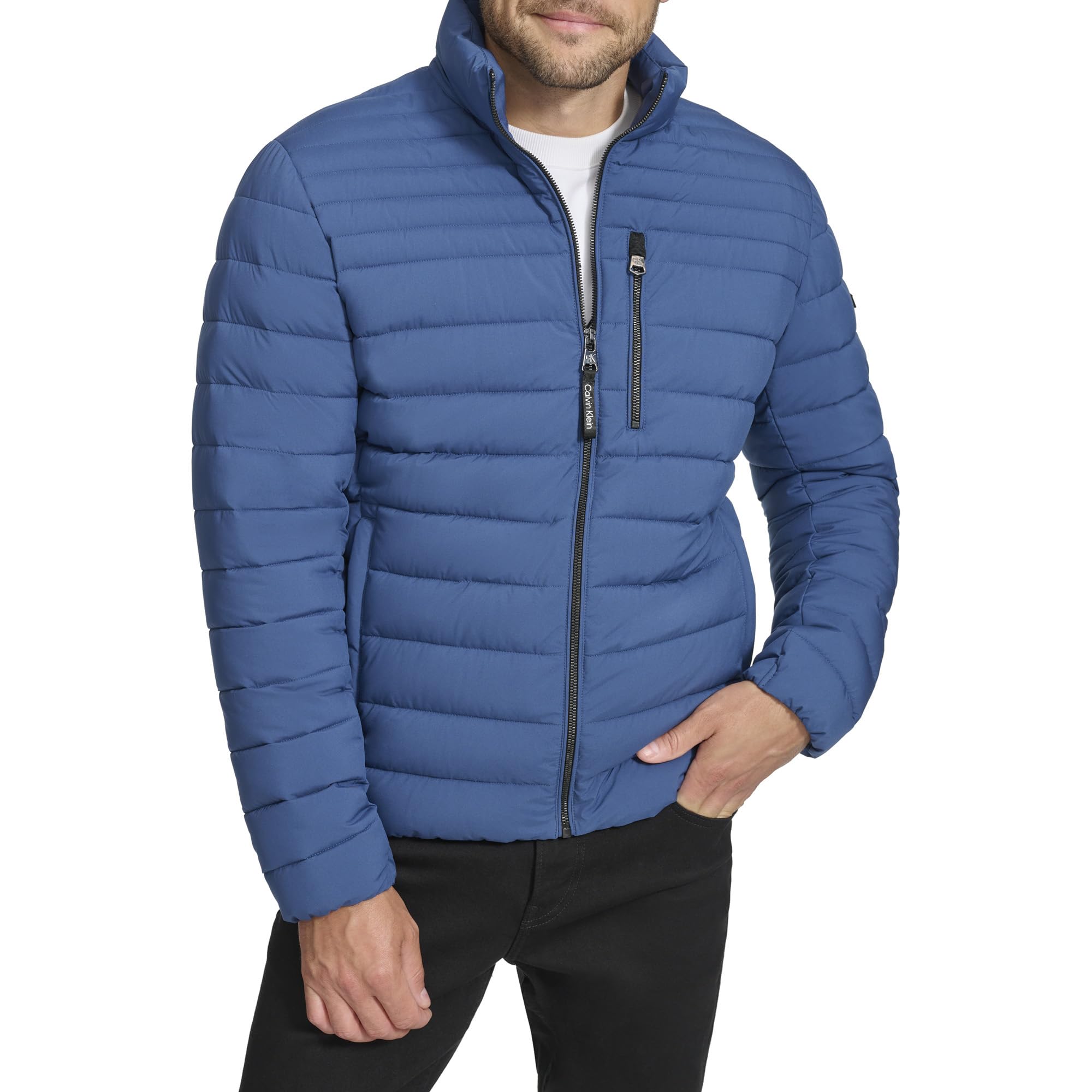 Calvin Klein Leichte Puffer wasserabweisende Daunenjacke für Herren