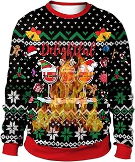 Christmas Crewneck Sweatshirt | Winter Christmas Themed Couple Outfit | Clothing Printed Patterns Increase Holiday