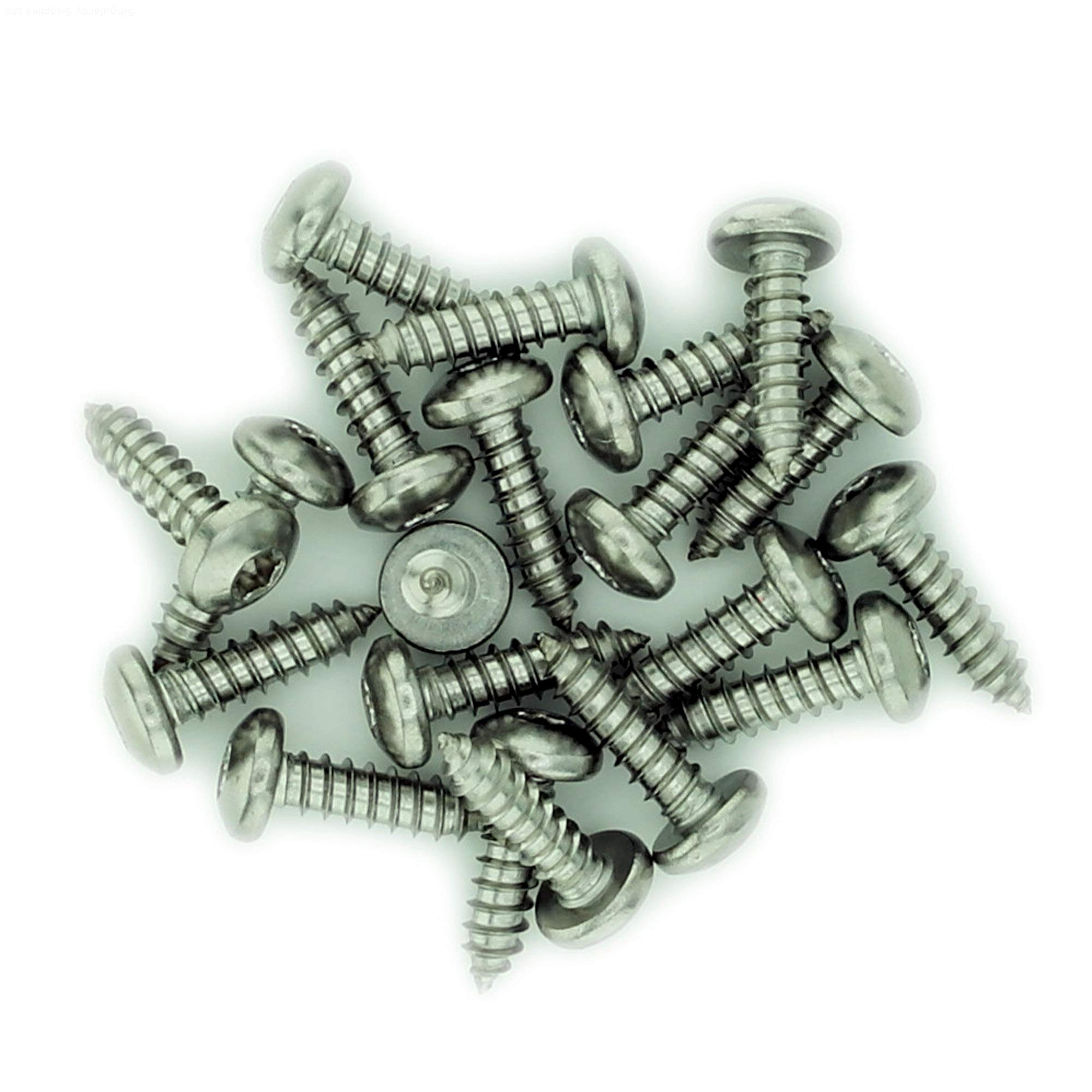 Singularity Supplies No.6 X 0.25 (3.5Mm X 6.5Mm) Tx Pan Self-Tapping Screw - Stainless Steel (A2) (Pack Of 20)