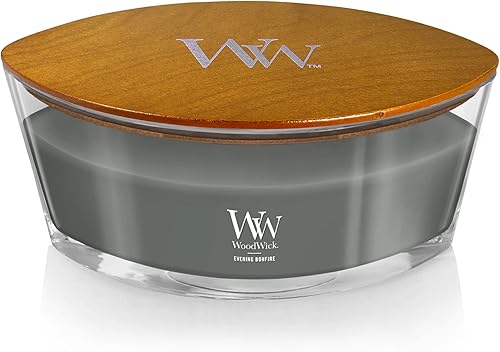 Vista 58 de WoodWick - Vela mediana de reloj de arena, aroma Fireside, cera de mezcla de soja prémium, se agrieta mientras se quema, perfecta para regalo, 9.7