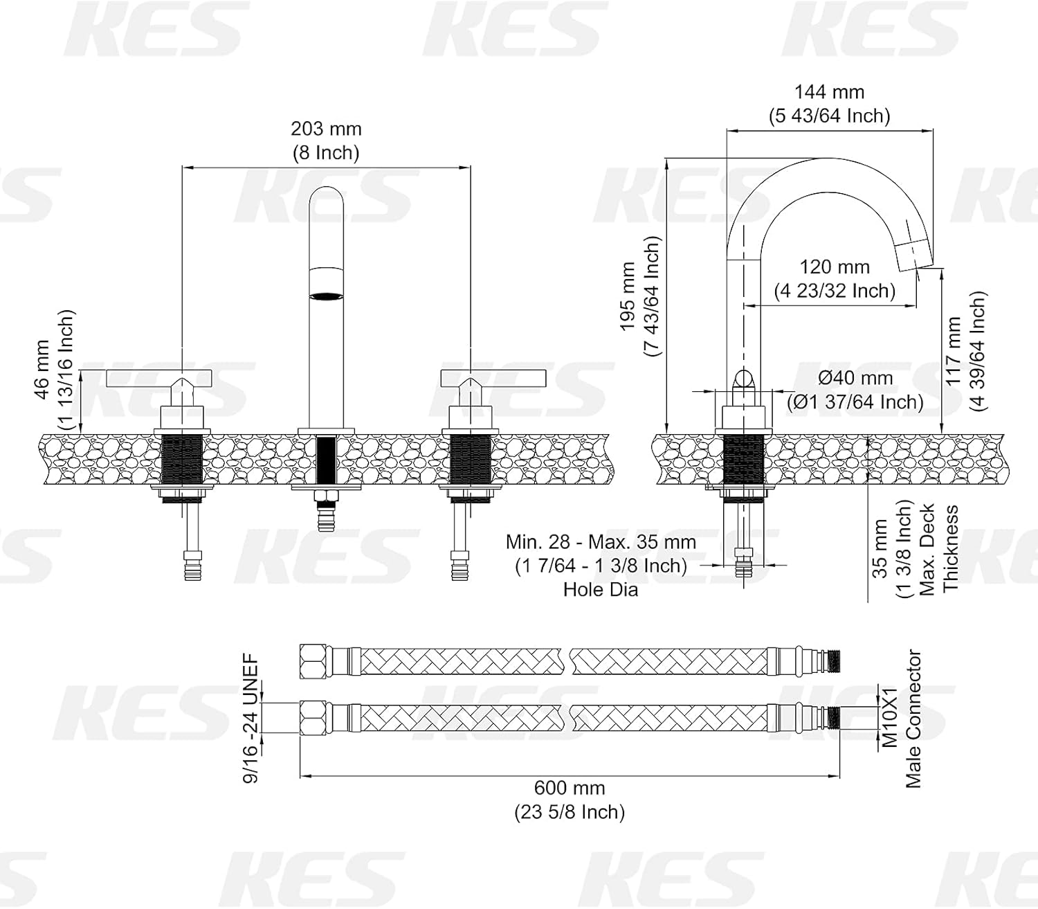 Up To 60% OFF KES Black Bathroom Faucet 8-Inch Widespread Bathroom Faucet 3 Hole Bathroom Faucet 2 Handle Brass Bathroom Sink Faucet with Supply Hoses, L4317ALF-BK Best Cyber Monday 🔥 KES Black Bathroom Faucet 8-Inch Widespread Bathroom Faucet 3 Hole Bathroom Faucet 2 Handle Brass Bathroom Sink Faucet with Supply Hoses, L4317ALF-BK