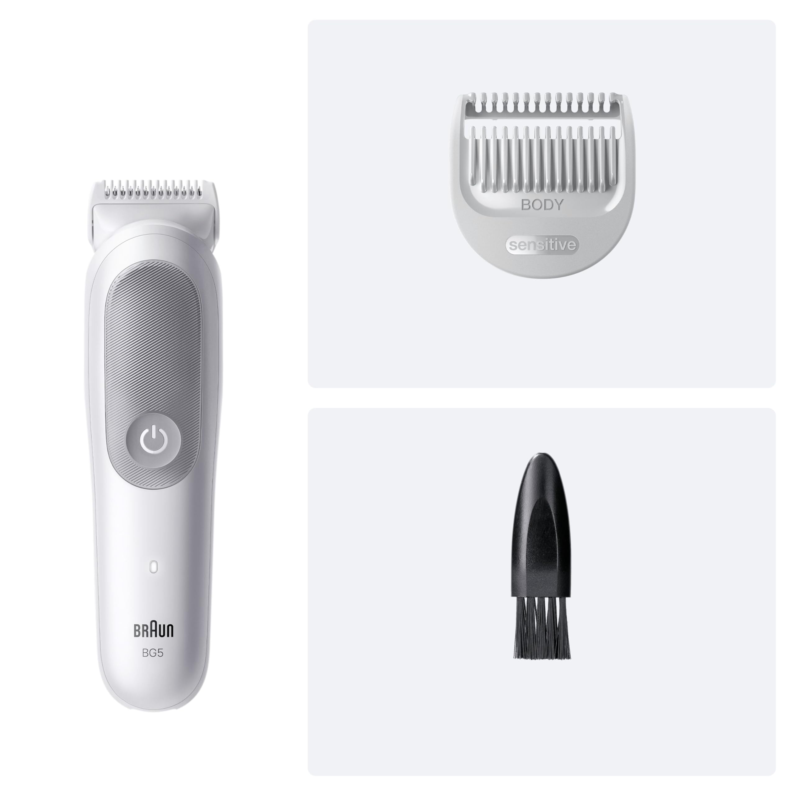 Braun Tondeuse Electrique Homme, pour le Corps, Series 5 BG5500, Grise