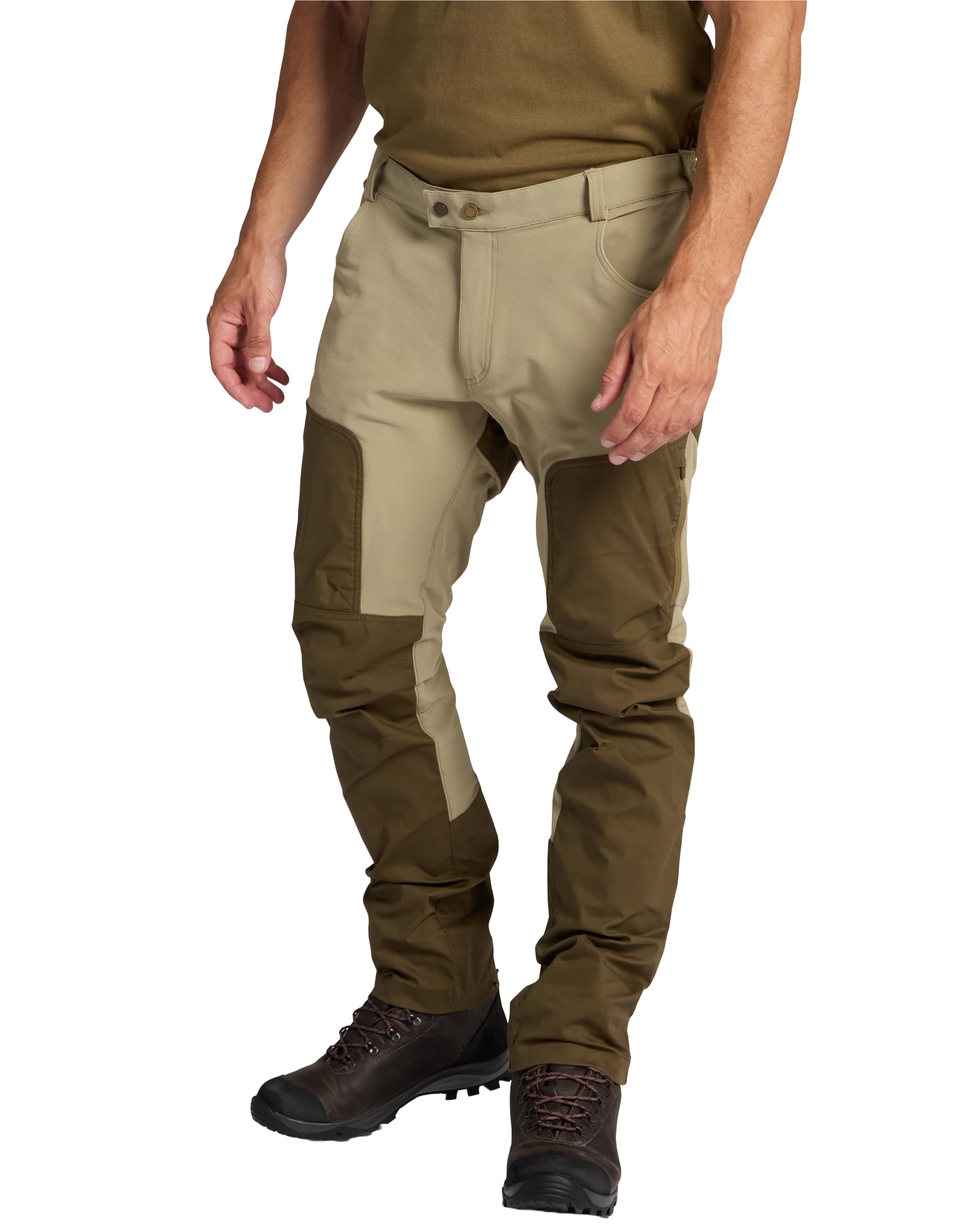 Pinewood Outdoorhose Herren, robuste Wanderhose Herren für Outdoor und Jagd mit Stretcheinsätzen und elastischem Bund für Komfort