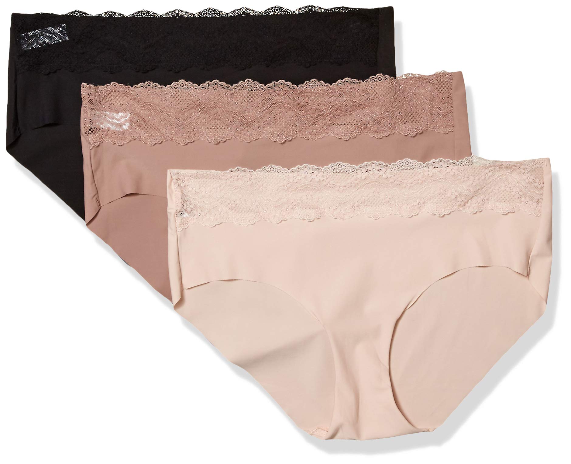 b.tempt'd womens B Bare Hipster Panty 3 Pack