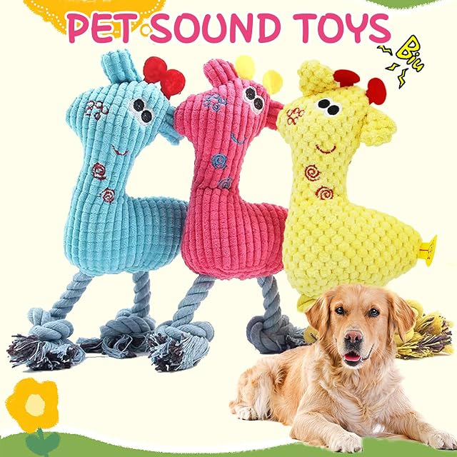 Foto 4 de 7 de Omnikryp 2 Piezas Juguetes para Perros, Juguetes con Sonido para Dog, Dog Toys Indestructible
