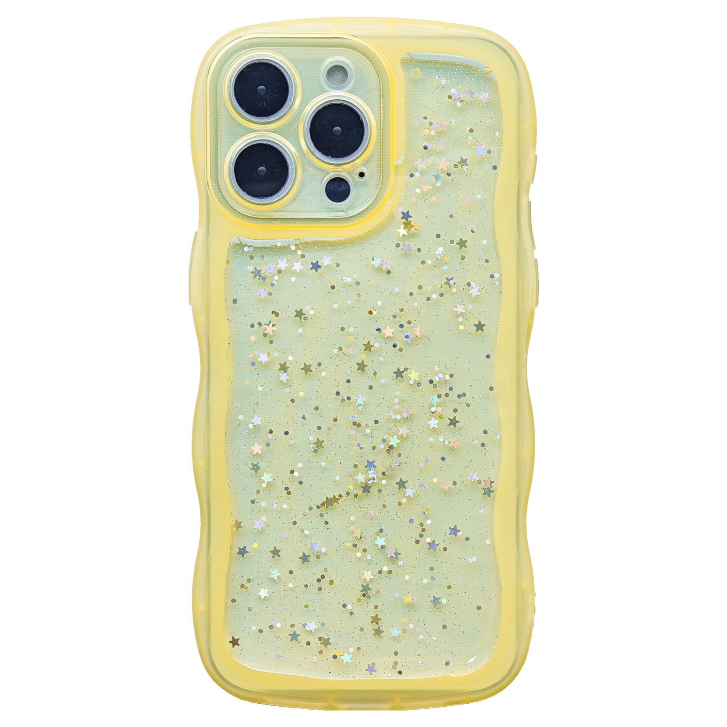 GUNPRIO Glitter Case for iPhone 6S 4.7 inch, Cute Wave Frame Curly Shape Sparkly Shiny Cover, iPhone 6 Bling Cover Stylish...