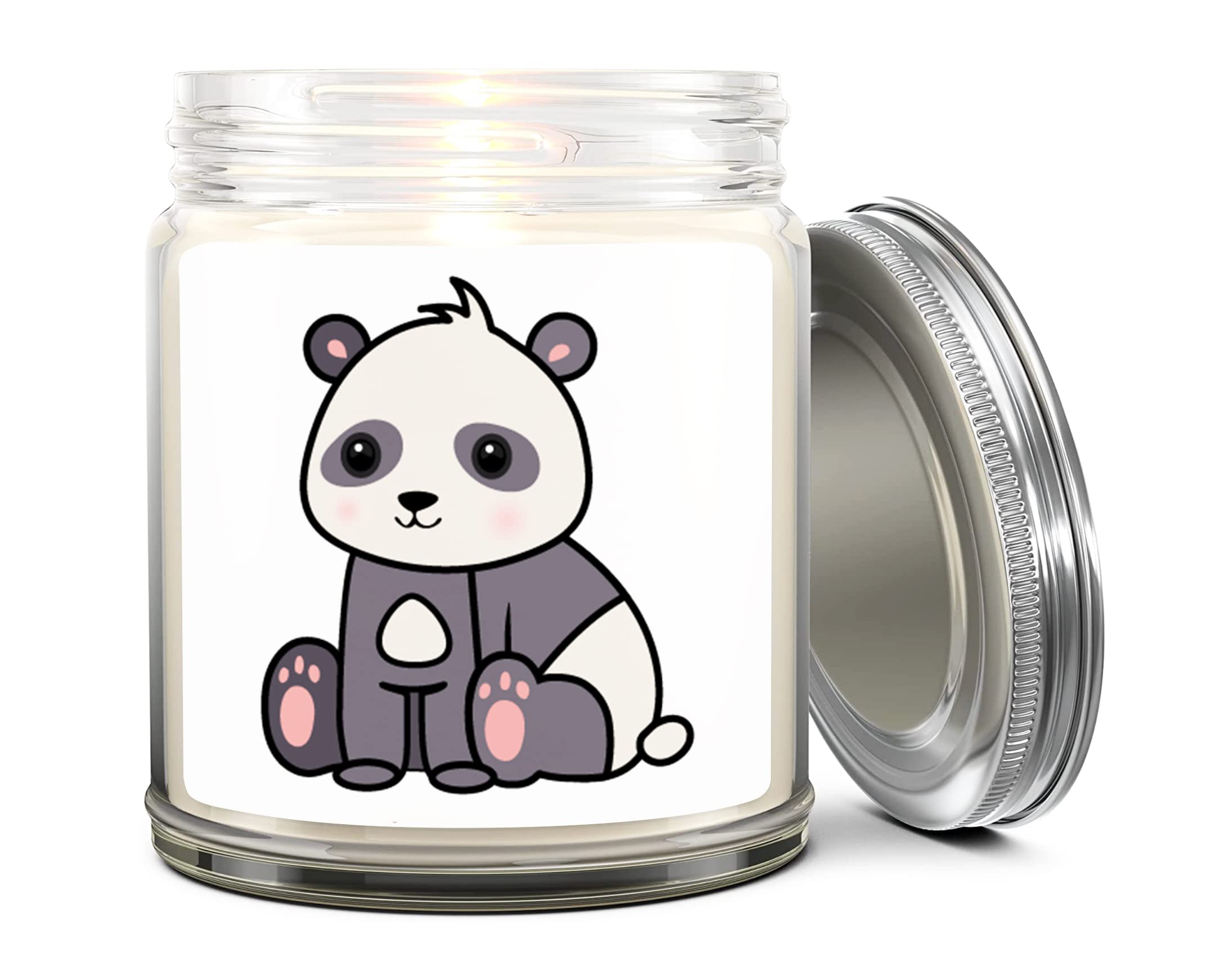 1OAKLavender Scented Candles - Panda Candle - Panda Gifts for Women - Made in USA