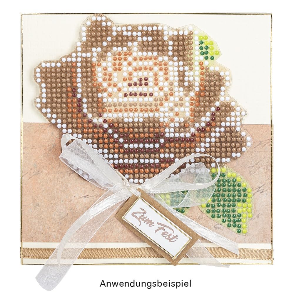 Ideen mit Herz Righello diamantato | Rettangolo | Stencil per pietre rotonde | Superficie di deposizione 17,6 cm x 18 cm