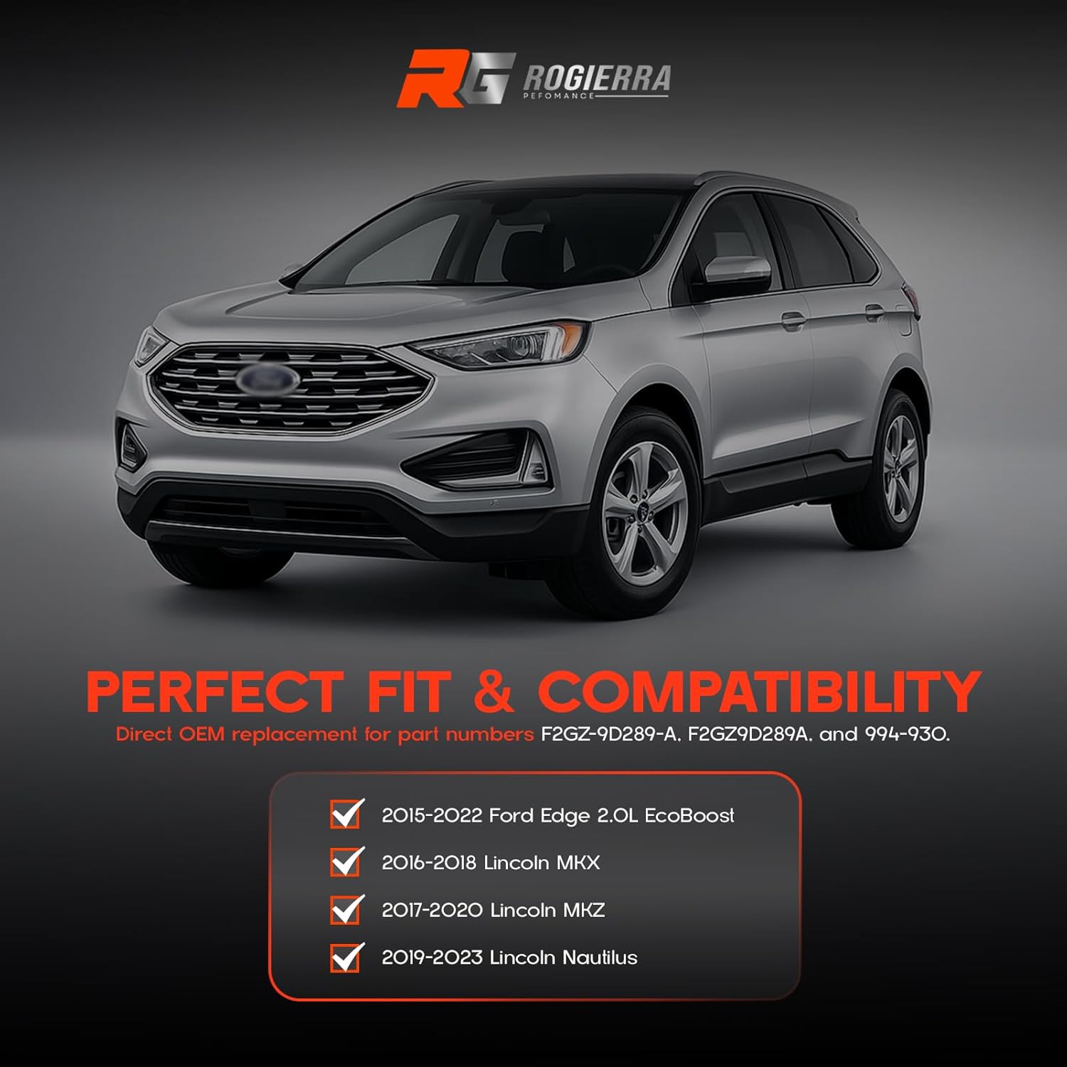 Vapor Canister Purge Valve F2GZ-9D289-A for Ford Edge 2.0L EcoBoost 2015-2022, Lincoln MKX 2016-2018, MKZ 2017-2020, Lincoln Nautilus 2019-2023, Replaces F2GZ-9D289-A F2GZ9D289A 994-930