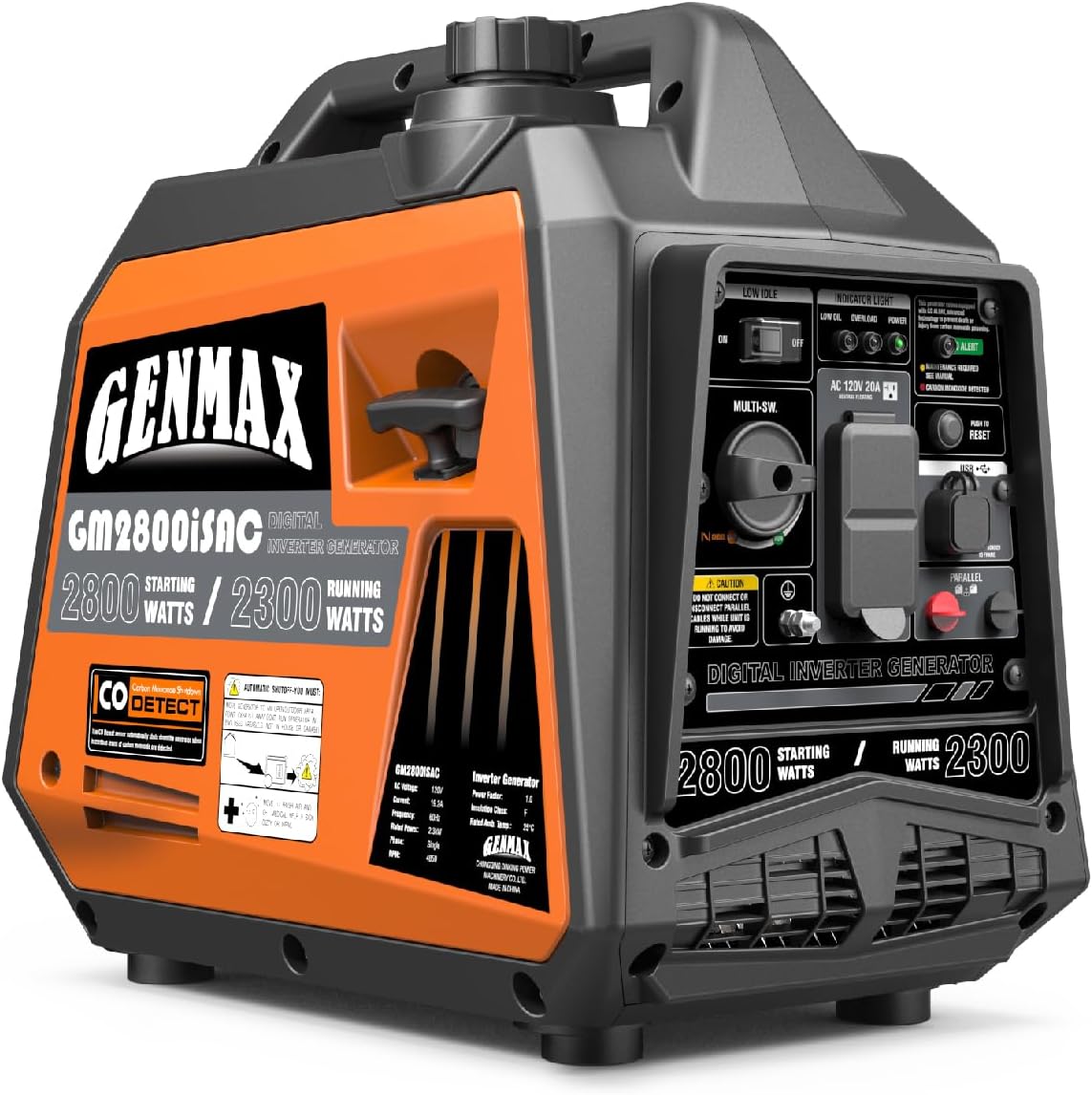 Generator，EPA Compliant, Eco-Mode Feature, Ultra Lightweight for Backup Home Use & Camping