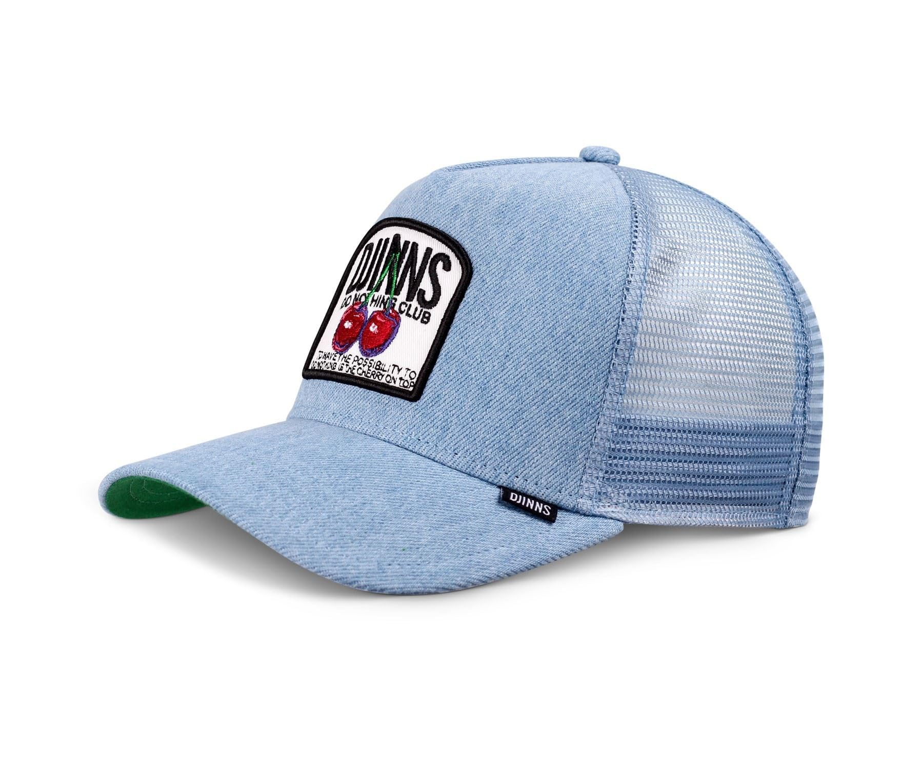 Djinns DNC Cherry Blue Adjustable HFT Trucker Cap