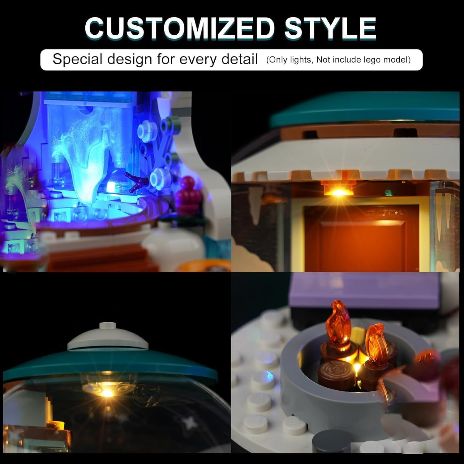 Light Kit for Lego Igloo Holiday Adventure 41760, Innovative Led Lighting Kit Light Design and Configuration Compatible with Lego 41760 Building Blocks Model - NOT Included The Model Set