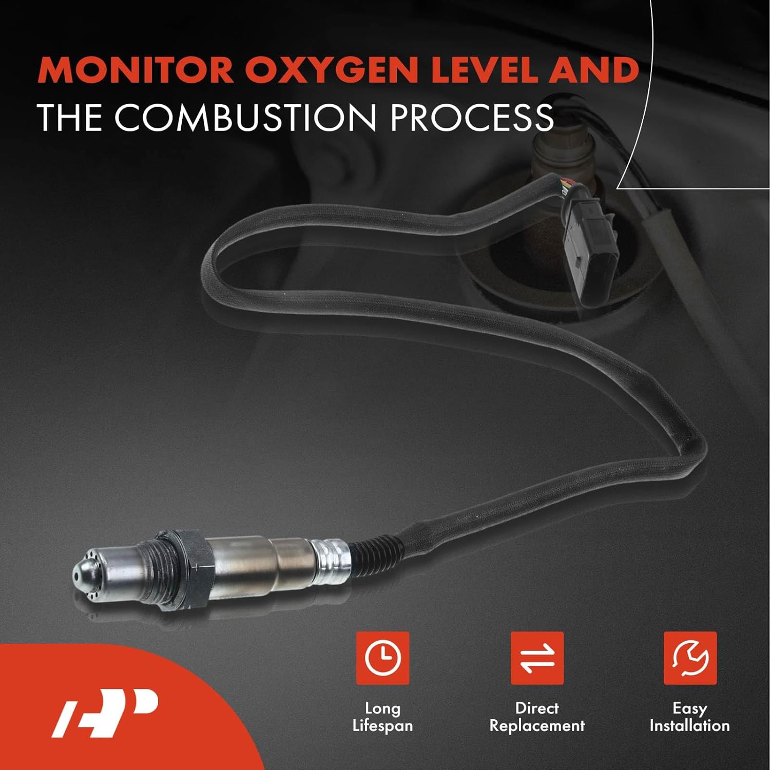 A-Premium O2 Oxygen Sensor Compatible with Volkswagen Tiguan 2019 2020 2021 L4 2.0L Turbocharged, Upstream and Downstream, 2-PC Set