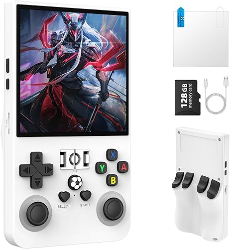 Miniatura 16 de R36MAX - Consola de juegos de mano retro, consola de juegos retro portátil de 4.0 pulgadas, pantalla IPS HD y sistema Linux, compatible con emulador