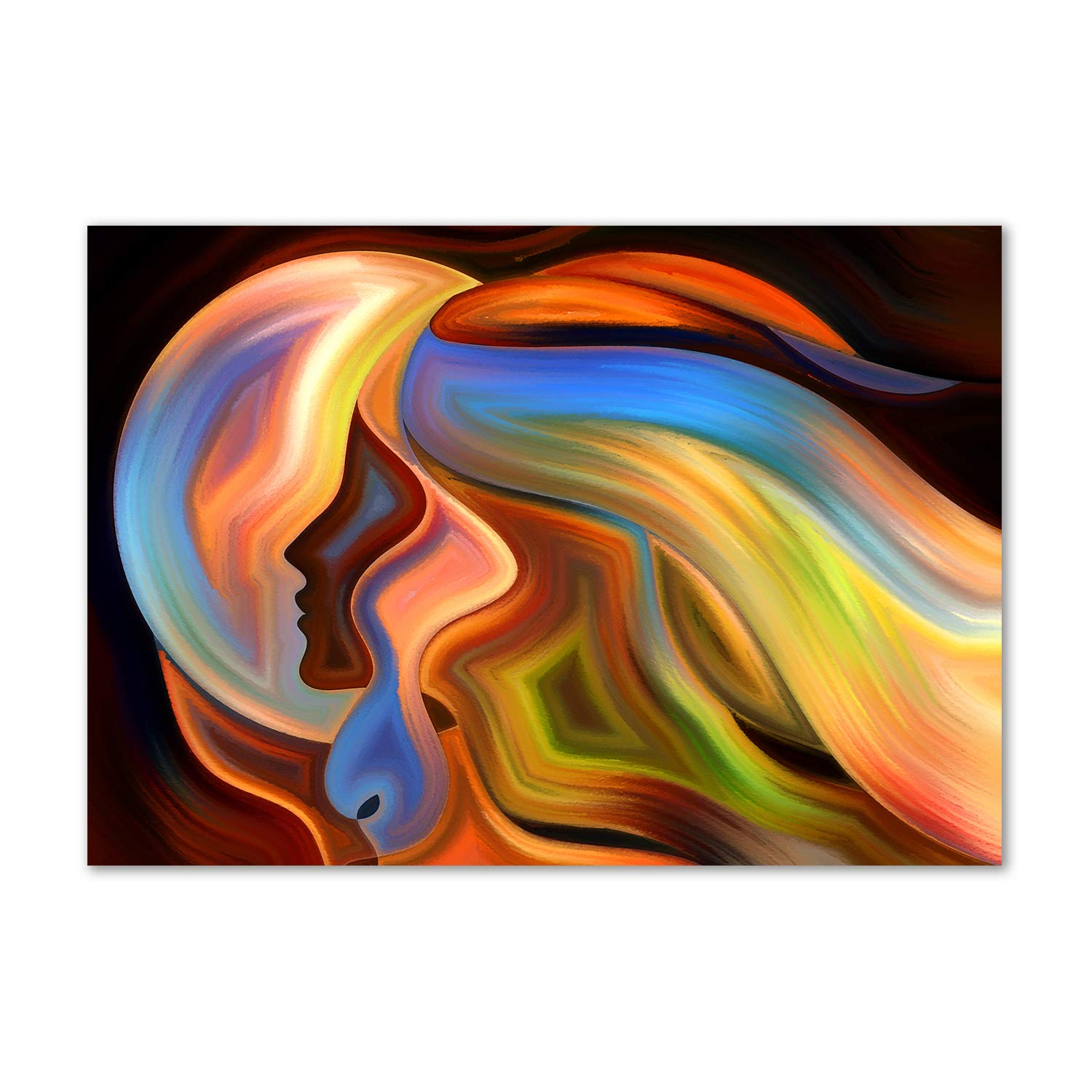Tableau acrylique moderne Tulup décoration murale colorée pour chambre