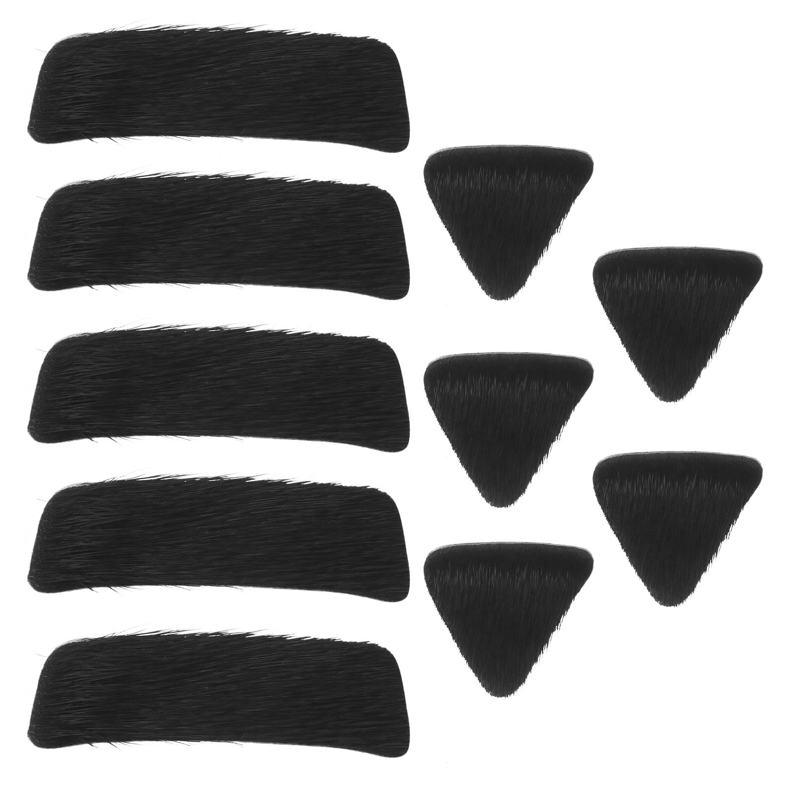 OTOTEC 5 Ensemble Fourrure Flèche Repose Pad Auto-Adhésif Flèches Repos Autocollant Accessoires Tir Chasse Sport Fournitures 1.5x4.8cm, Noir