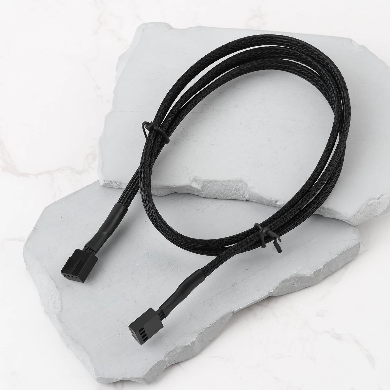 SG Store Wentylator PC Watercool 4-pinowy przewód przedłużający PWM męski do męskiego 90 cm do chłodzenia cieczą i wentylatorów obudowy
