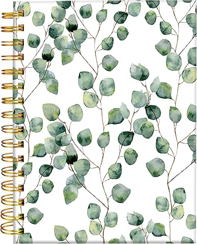 iampanda Cuaderno de diario en espiral diseño floral encuadernación fuerte de doble alambre con papel de primera calidad para niñas y mujeres 60