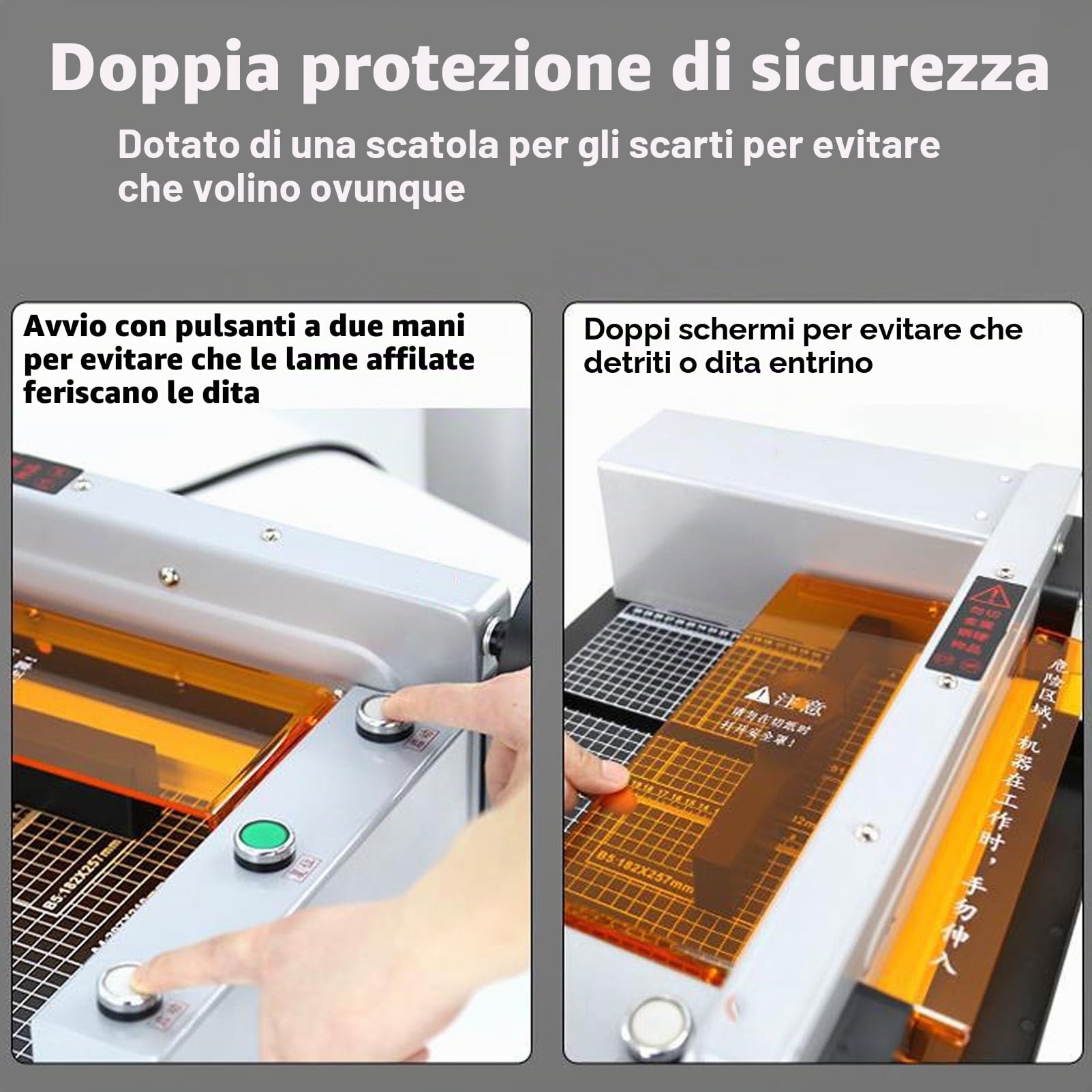 Taglierina elettrica per Carta, taglierina Automatica per Carta, Spessore di Taglio 40 mm, Macchina da Taglio per Carta da Tavolo, taglierina per Carta Industriale Resistente, per Ufficio