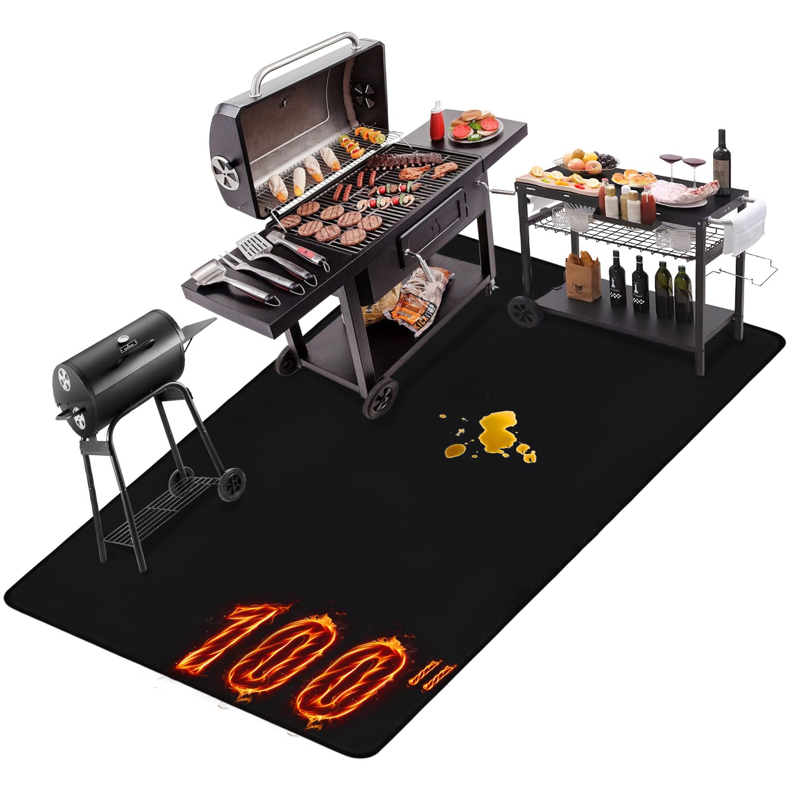 Thmins Extra Large Grill Mat