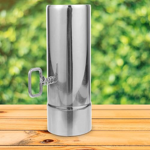 Miniatura 5 de GANAZONO Tubo de escape de acero inoxidable para estufa de 2.8 in, tubo de escape de acero inoxidable, tubo de extensión de tubo de estufa recta de