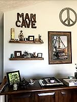 Vista 7 de Joel's Antiques Estantes flotantes de madera de 30 pulgadas para pared, 30 x 6 x 2 pulgadas, hechos de madera natural, estantes de pared rústicos