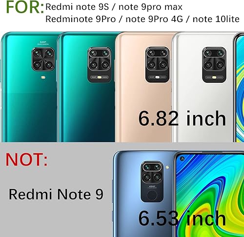 Miniatura 2 de Funda para Redmi Note 9 Pro, Redmi Note 9s con ranura para tarjetas de crédito, TPU suave TPU silicona resistente a los arañazos delgada ranura para