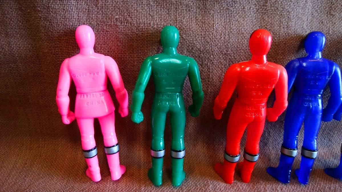 Amazon.co.jp: 平成 レトロ 当時物 未来戦隊 タイムレンジャー ソフビ