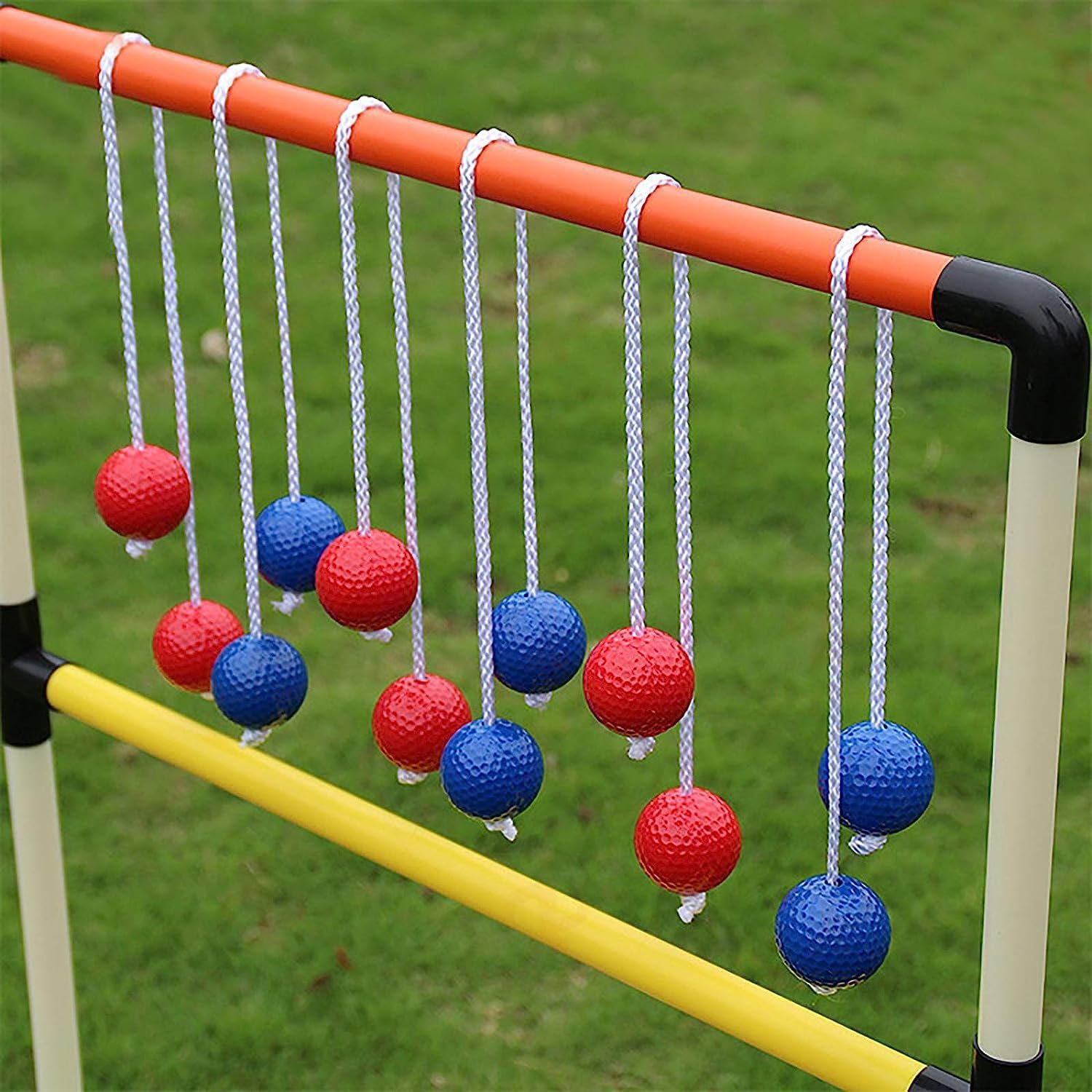 6 Pairs Golfbälle,Leiter-Golfball für Wurfspiele,Leitergolf Bälle,Leiter Golf Ball für Toss Spiel,Golf Trainingsbälle,Leitergolf Outdoor,wurfspiel kinder,Outdoor Game gemischte Farben Ball Sets