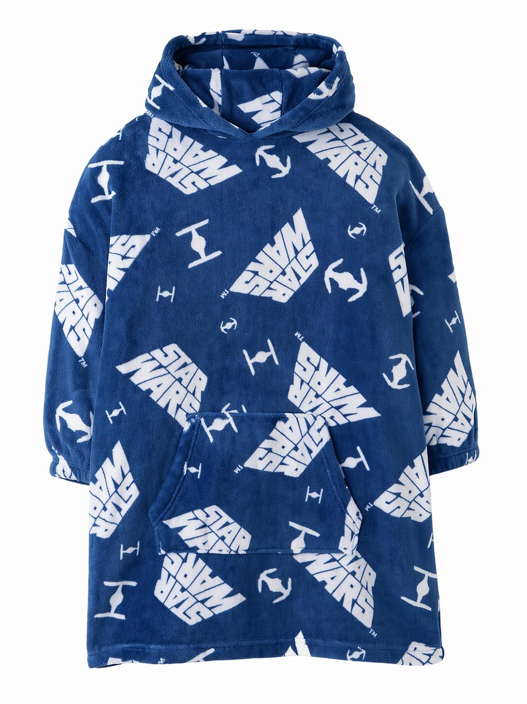 Disney Blue Star Wars Kids Fleece Hooded Blanket