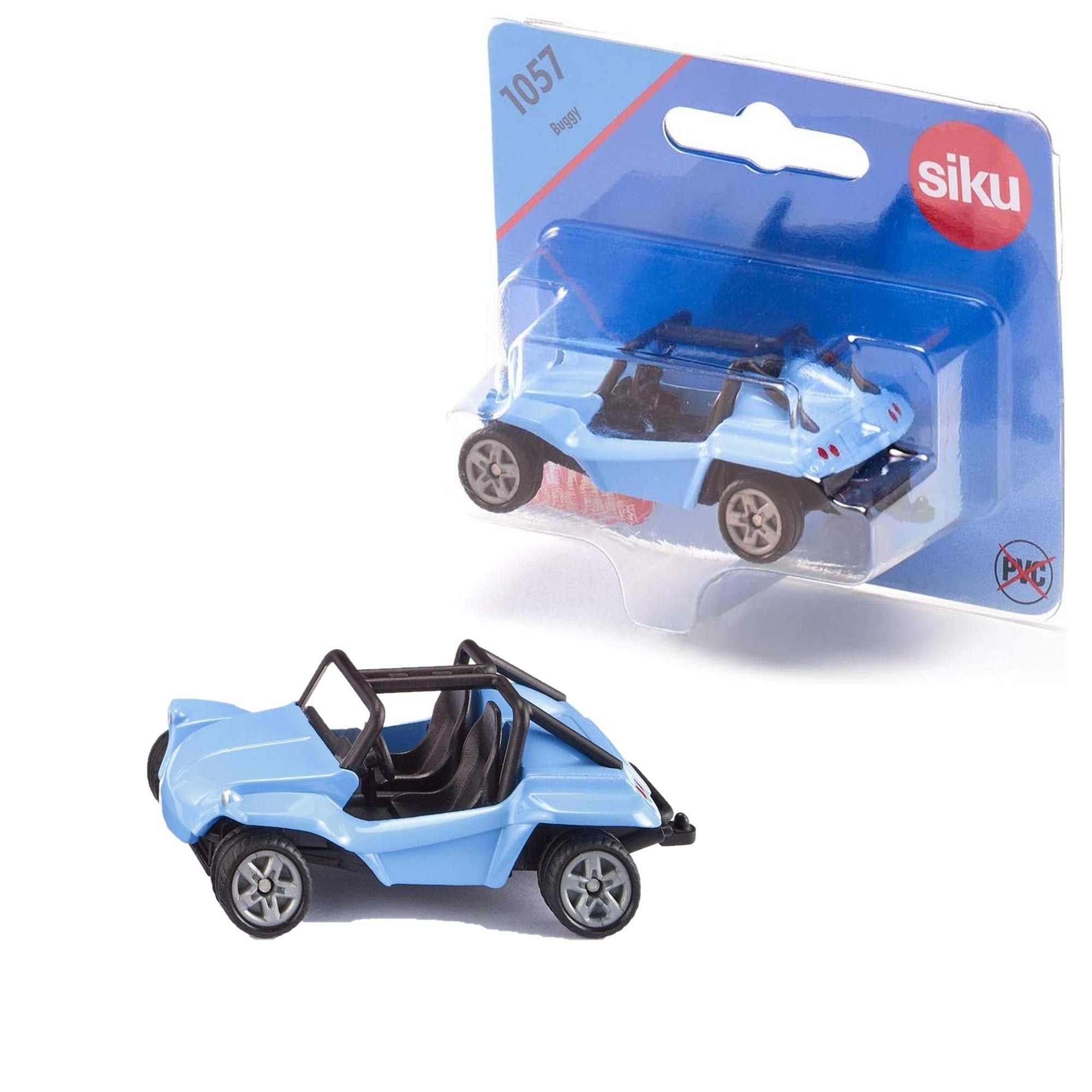 siku 1057, Beach Buggy, Metal,Plastic, Blue, Rubber tyres, Toy vehicle for children
