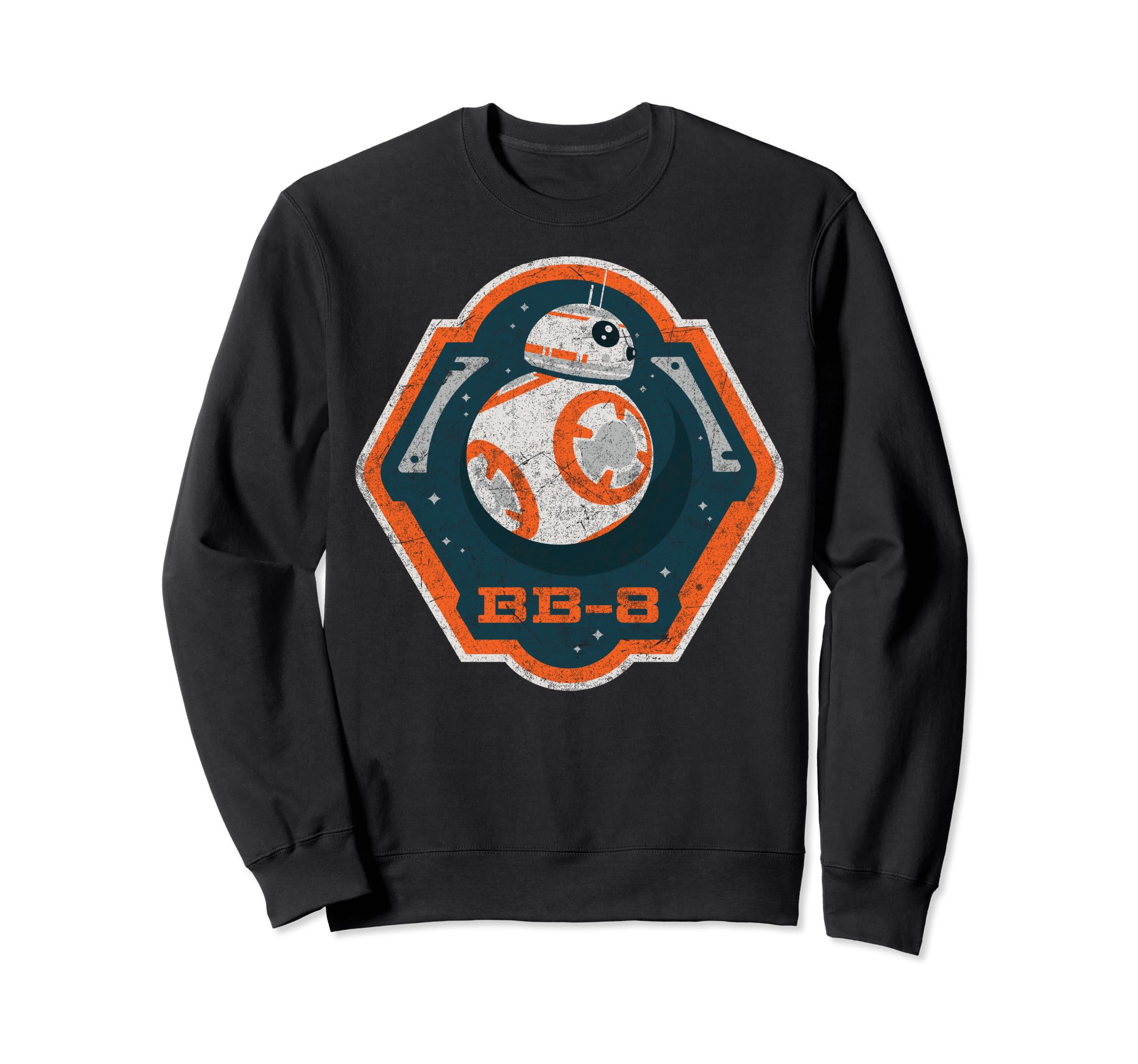 Sweat Star Wars BB-8 pull gris col rond patch brodé Le Réveil de la Force - 2