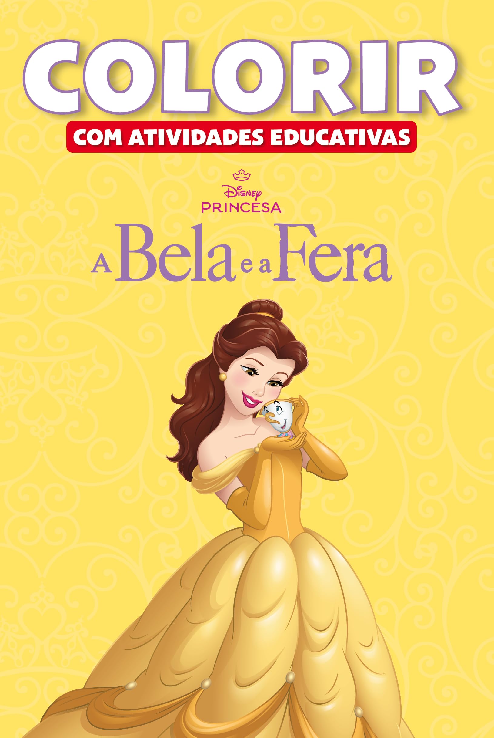 Coloriage Disney La Belle et la Bête livre d'activités éducatives pour enfant