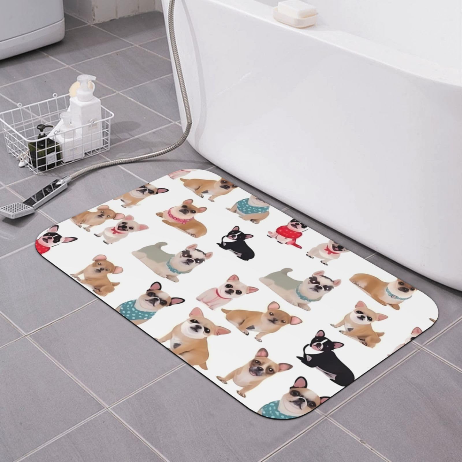 Tapis de bain super absorbant pour éviter les glissades en diatomée BONDIJ