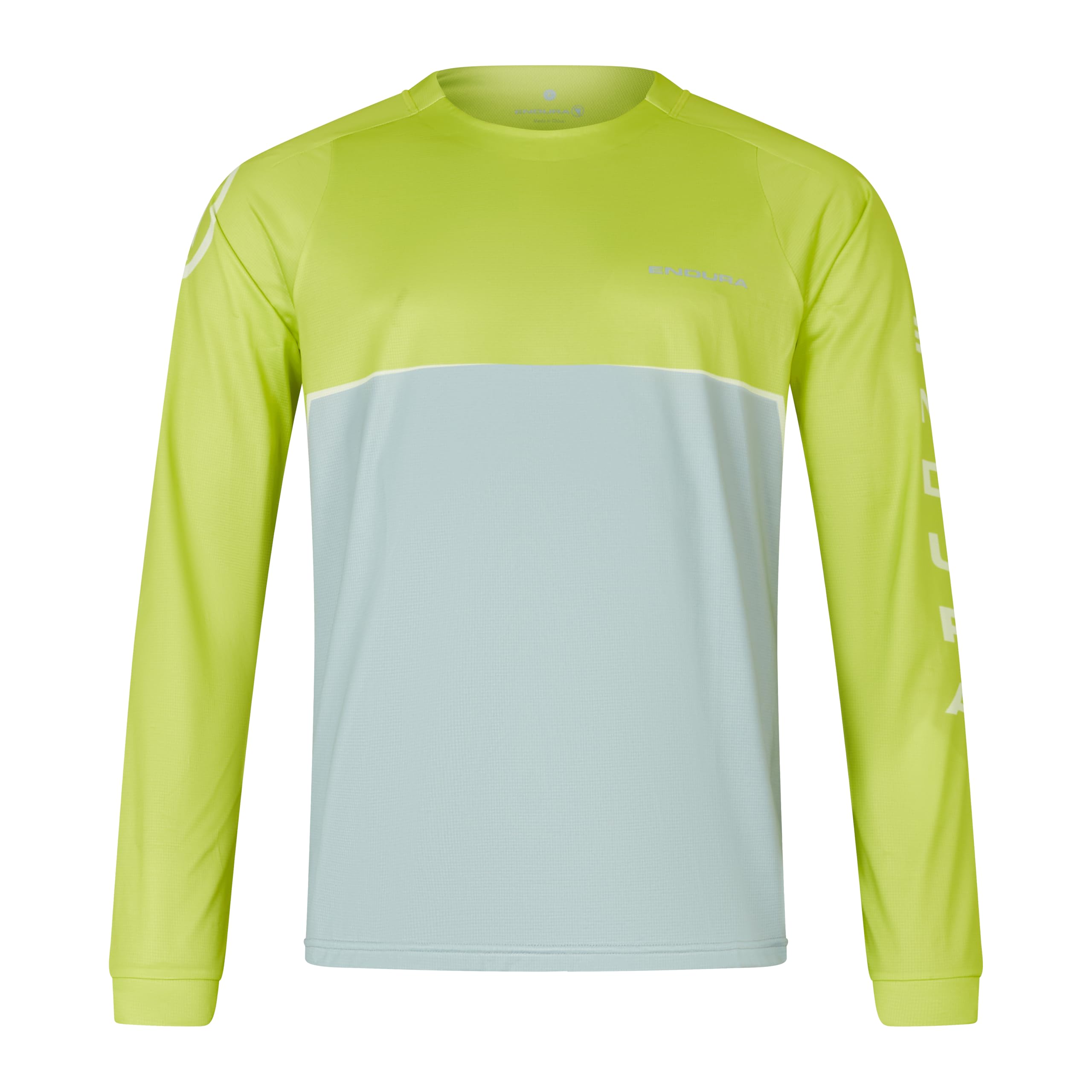Endura Men's Lime Green Singletrack Mountain Cycling Jersey Core Ls Tee Large