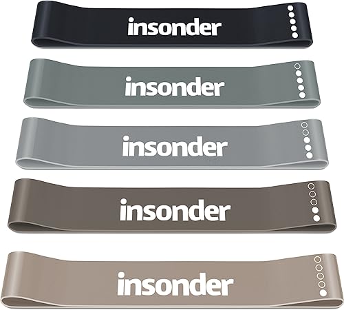 Miniatura 1 de Insonder Juego de bandas de resistencia - 5 bandas de ejercicio para entrenamiento y fitness
