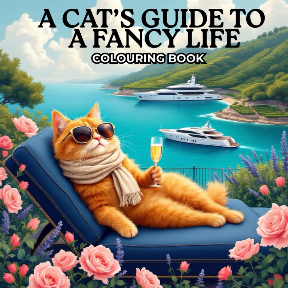 A Cat’s Guide to a Fancy Life – Adult Colouring Book (A CAT'S GUIDE COLORING BOOK)
