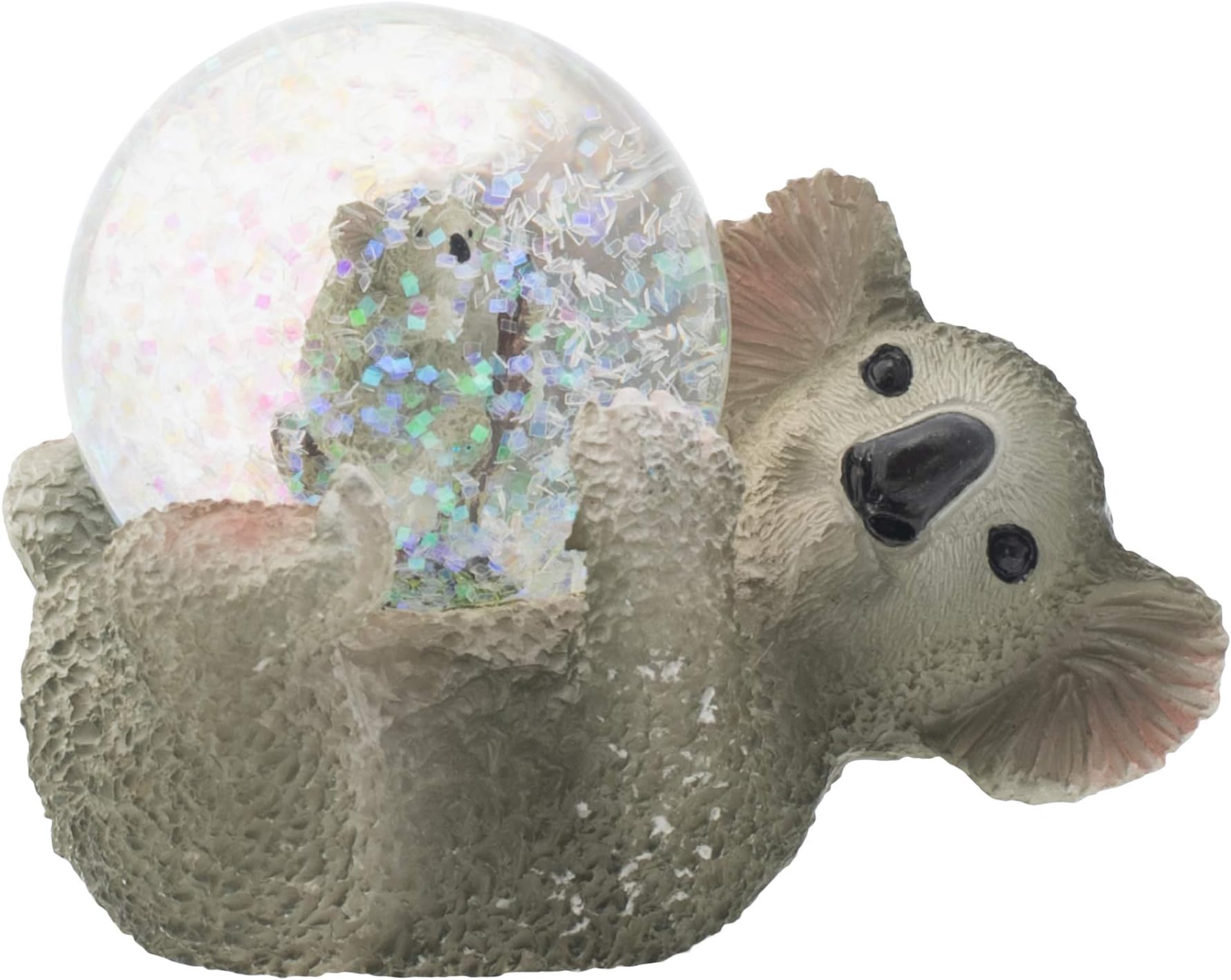 Elanze Designs Mommy Koala and Joey Baby Magical Whimsical Tabletop Dresser Nightstand Figurine Miniature 45MM Sturdy Polyresin Glitter Water Snow Globe Decoration