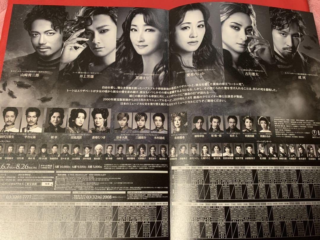 ルドルフ 写真集 ミュージカル エリザベート フライヤー Amazon.co.jp