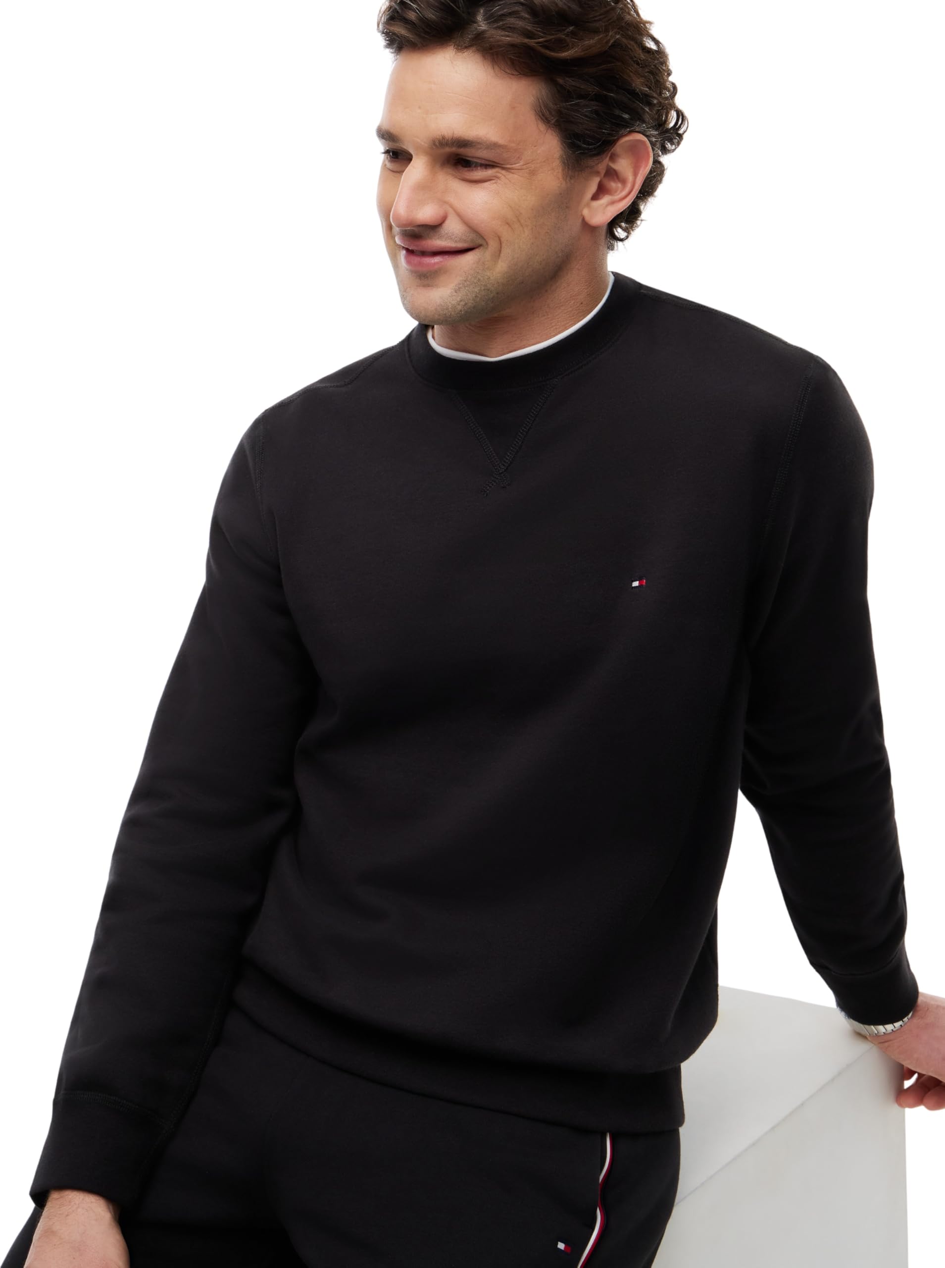 Tommy Hilfiger Bluza z kapturem Mężczyźni Essential Fleece Crewneck Mw0mw37232