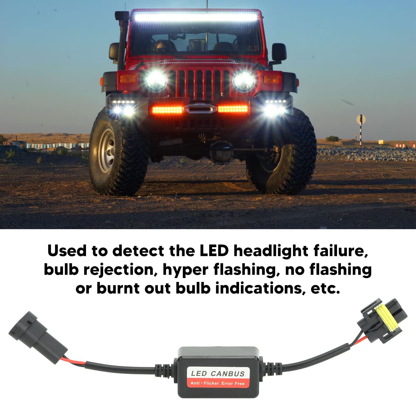 H8 H9 H11 Car Headlight LED Canbus Decoder - Image 2