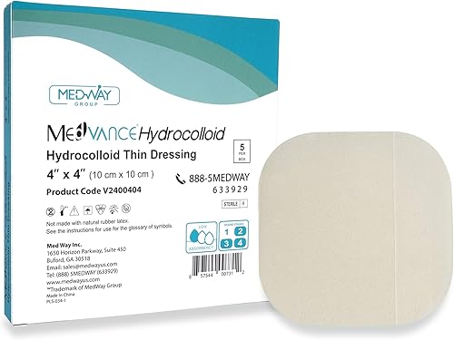 Miniatura 7 de MedVance TM Hydrocoloid - Apósito adhesivo hidrocoloide con borde (2 "x 2") 10 unidades