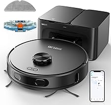 [77% off] Robot Vacuum and Mop, 3-in-1 Robotic Vacuum Cleaner with 70-Day Self-Emptying Base, 360° LiDAR Navigation, Smart Mapping & Auto-Return, 6000Pa Strong Suction for Pet Hair, Carpets & Hard Floors